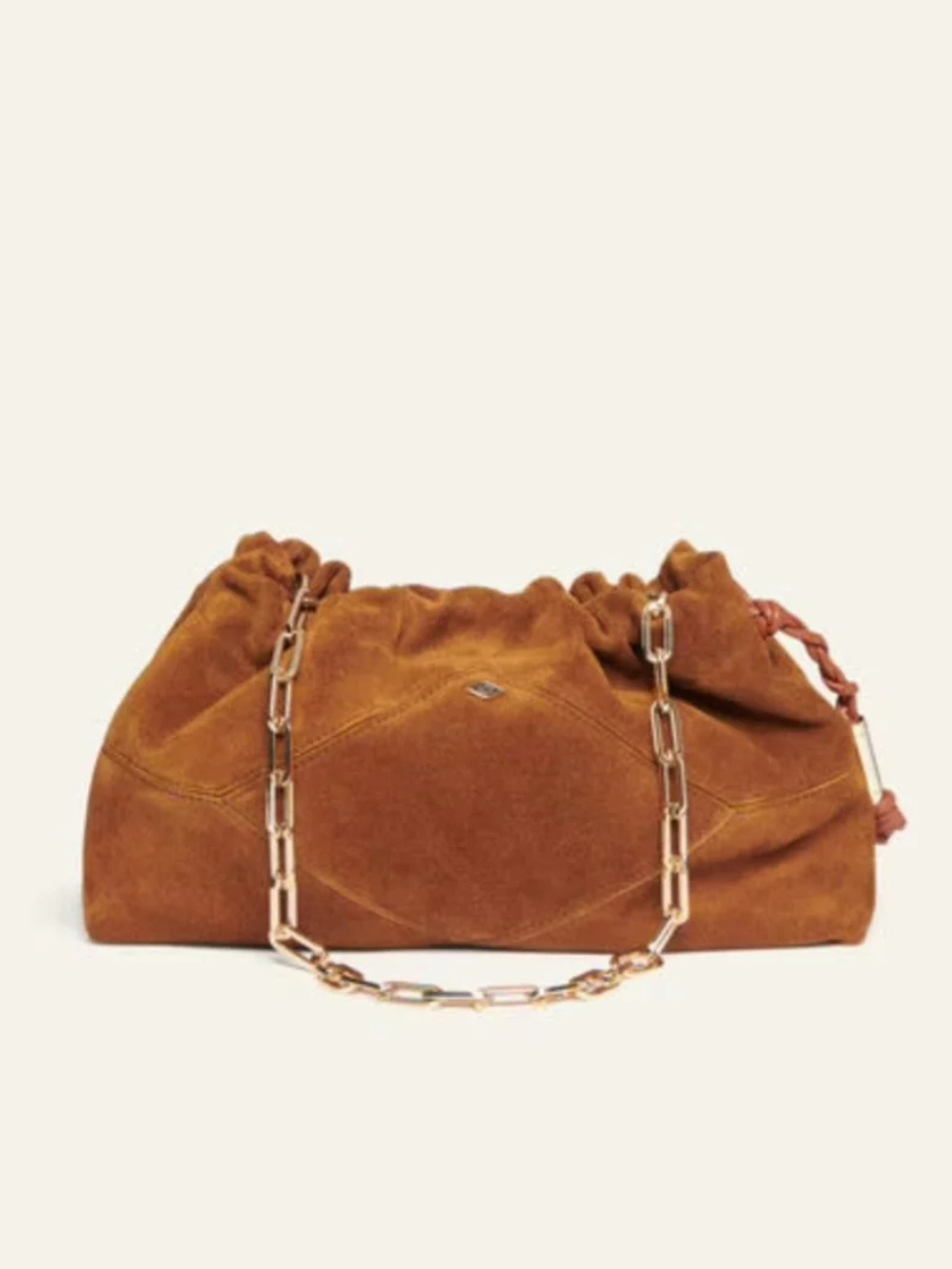 BA&SH JUNE BAG Congac Suede