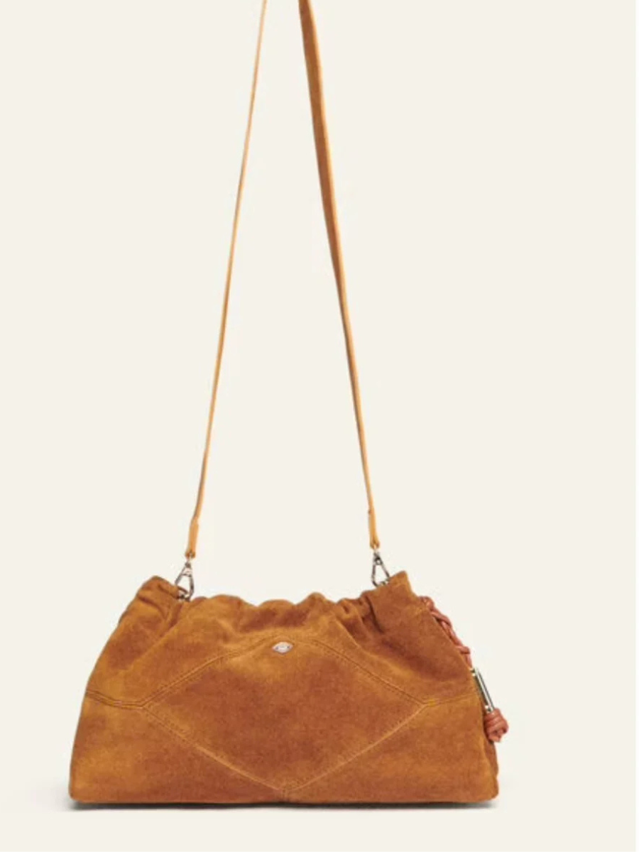 BA&SH JUNE BAG Congac Suede