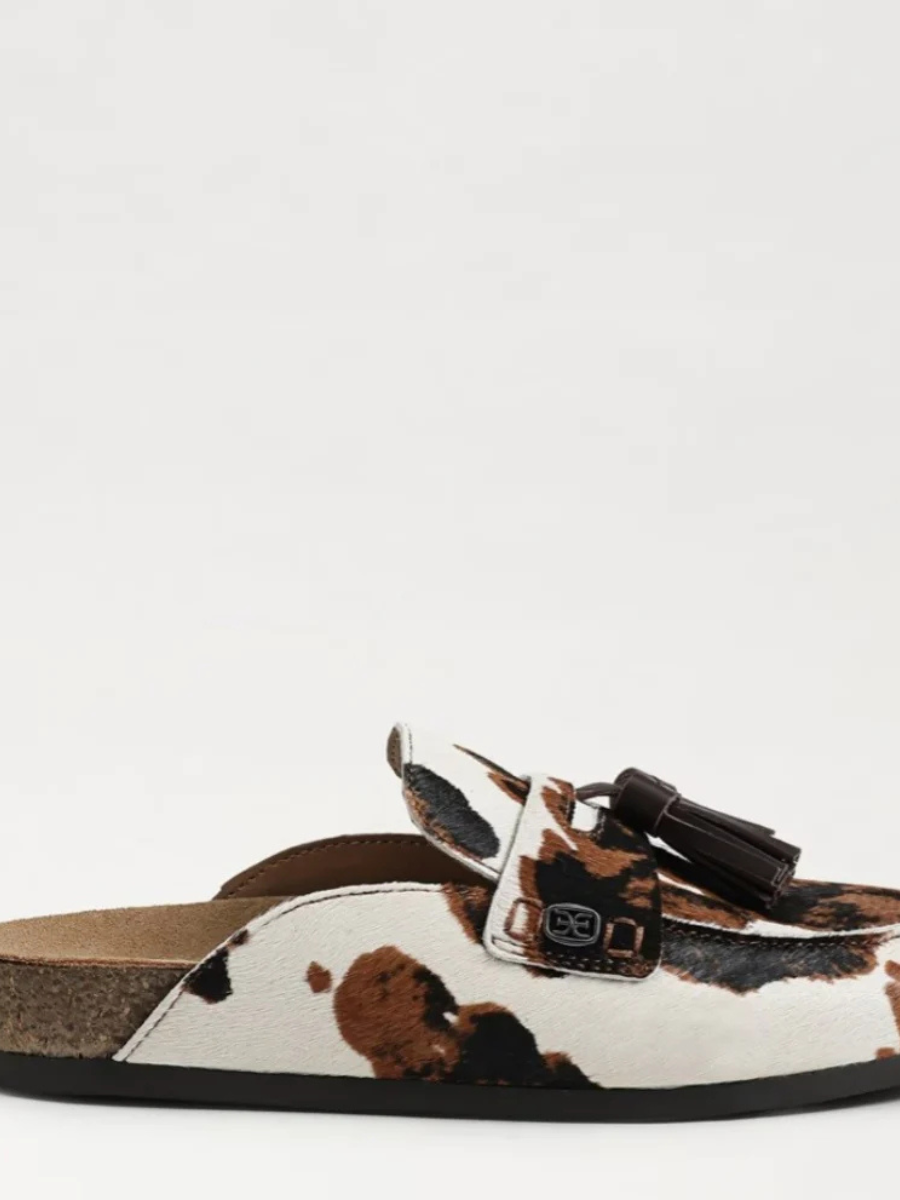 SAM EDELMAN Astrid Mule Cow Print Calf Hair