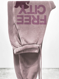 FREECITYLARGE SUNFADES pocket sweatpant - BLUSH