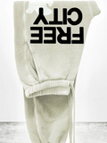 FREECITYLARGE SUNFADES pocket sweatpant - BONES