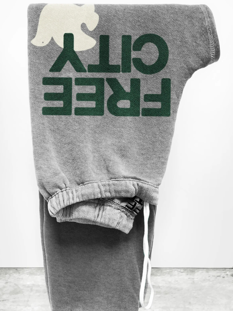 FREECITY HEATHER sweatpant - heather army