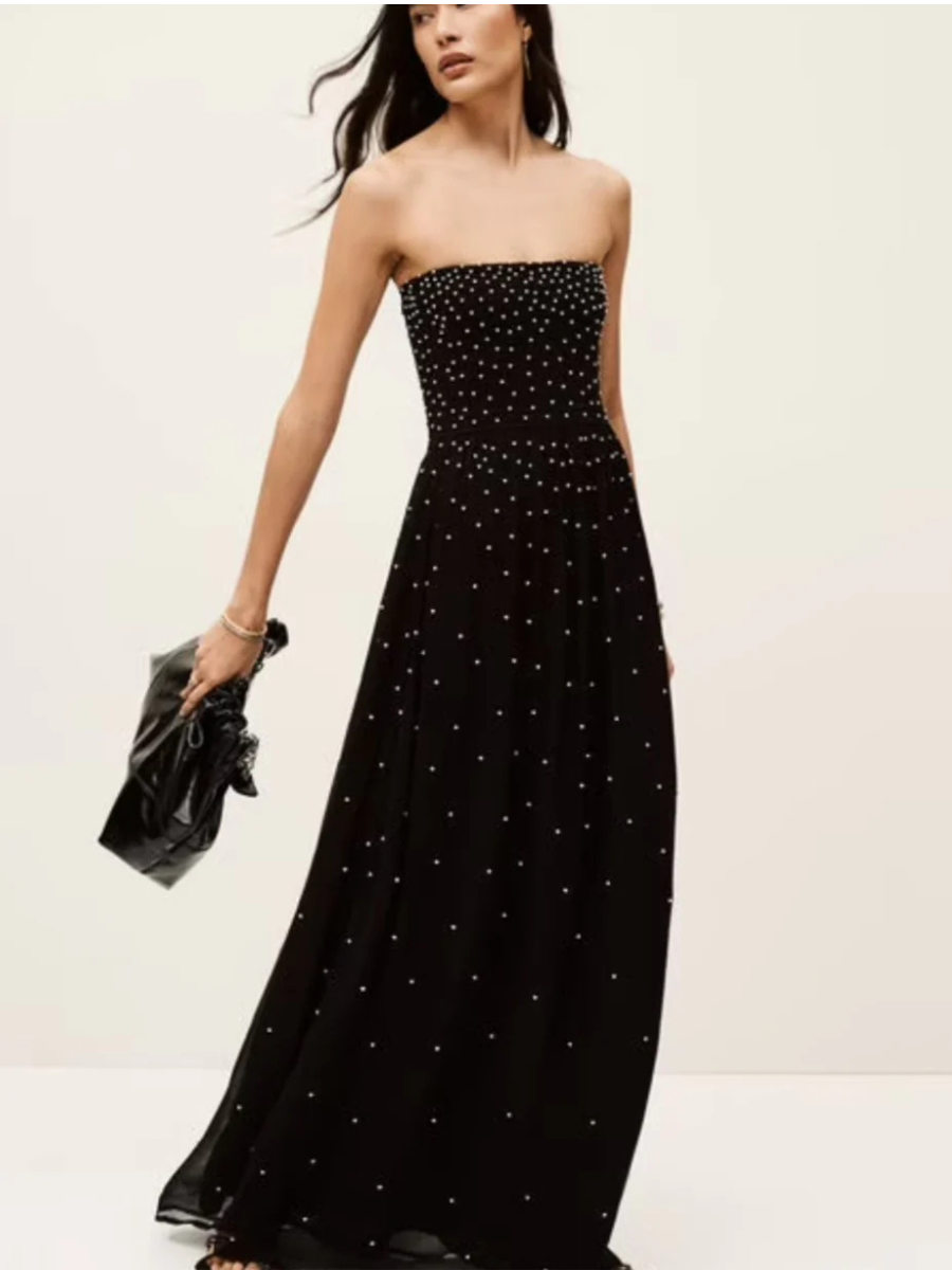 Ba&Sh Laura beaded maxi dress