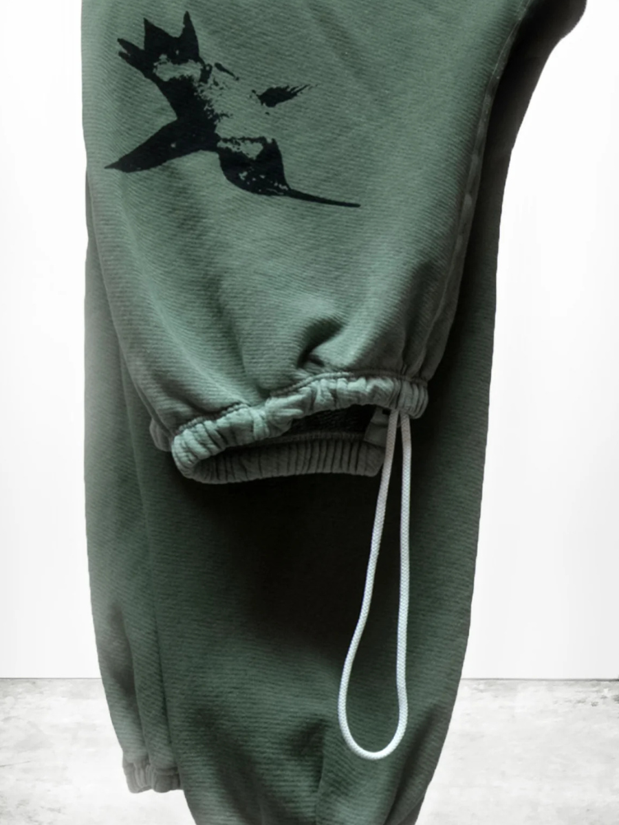 FREECITY SPARROW CIRCA'2005 SUPERVINTAGE YUMM OG sweatpant - greendirt powder