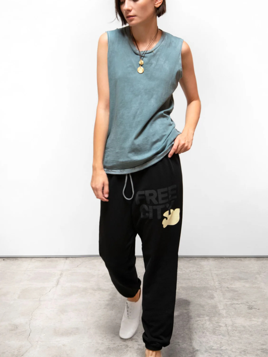 FREECITY sweatpant - blackspace