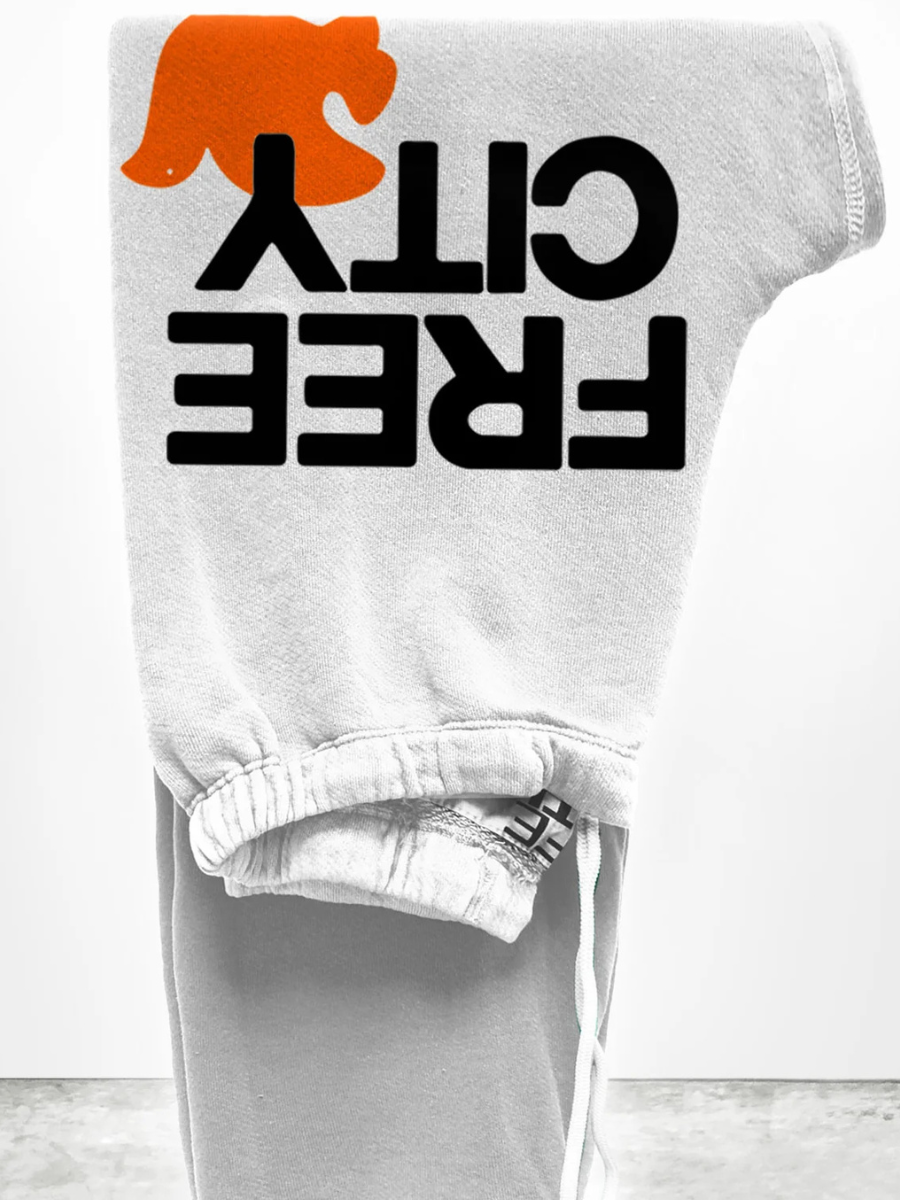 FREECITY sweatpant - chalk orange