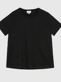 ANGE ROUND NECK T-SHIRT IN BLACK