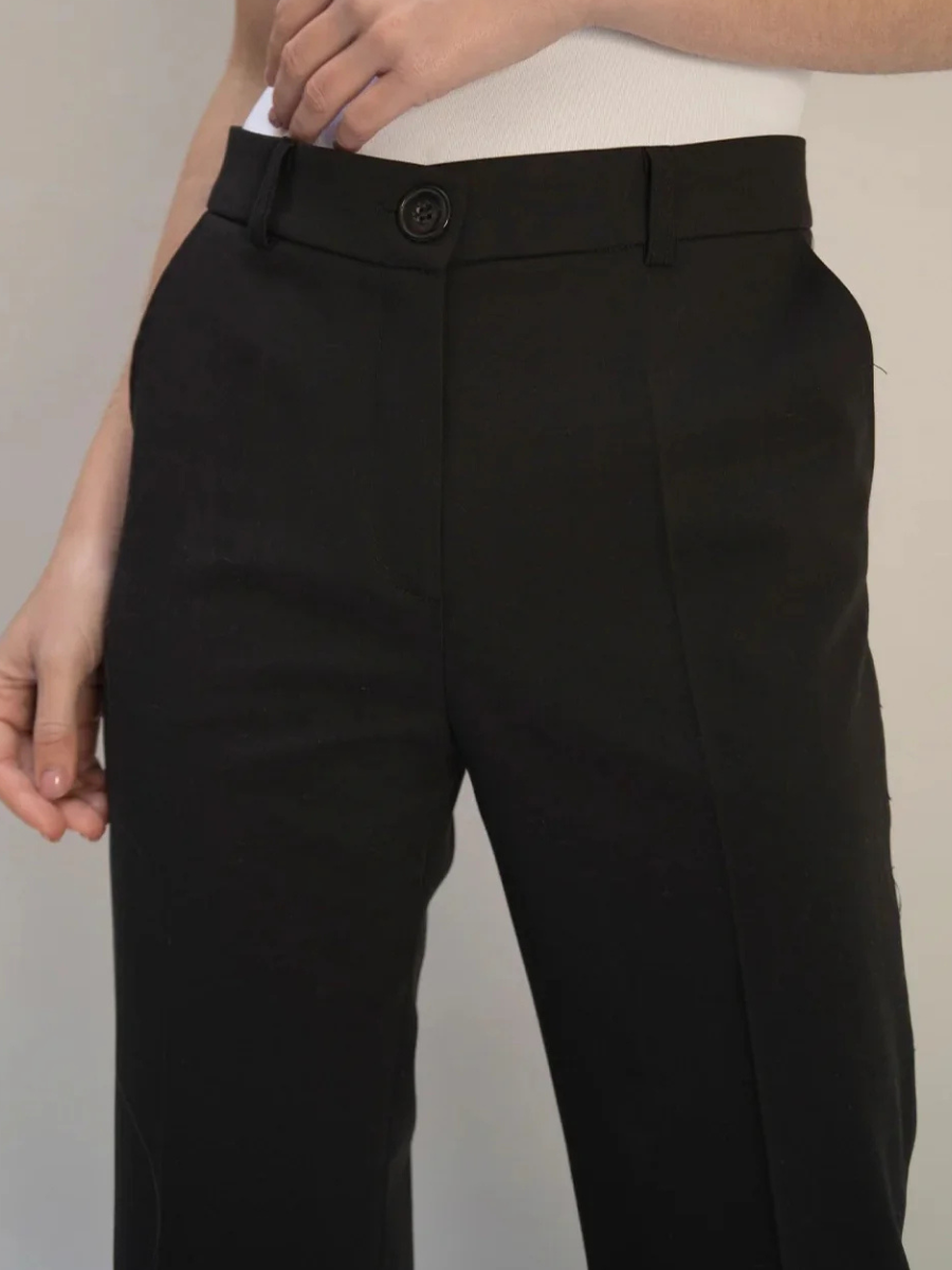 Été Comme Hiver Paris Riviera Tailored Pant In Black