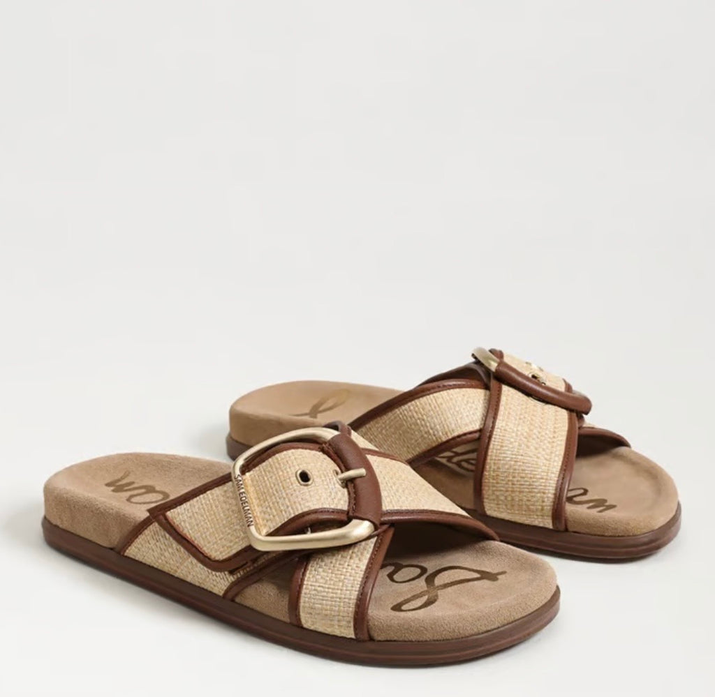 SAM EDELMAN Darla Multi Buckle Slide Sandal
