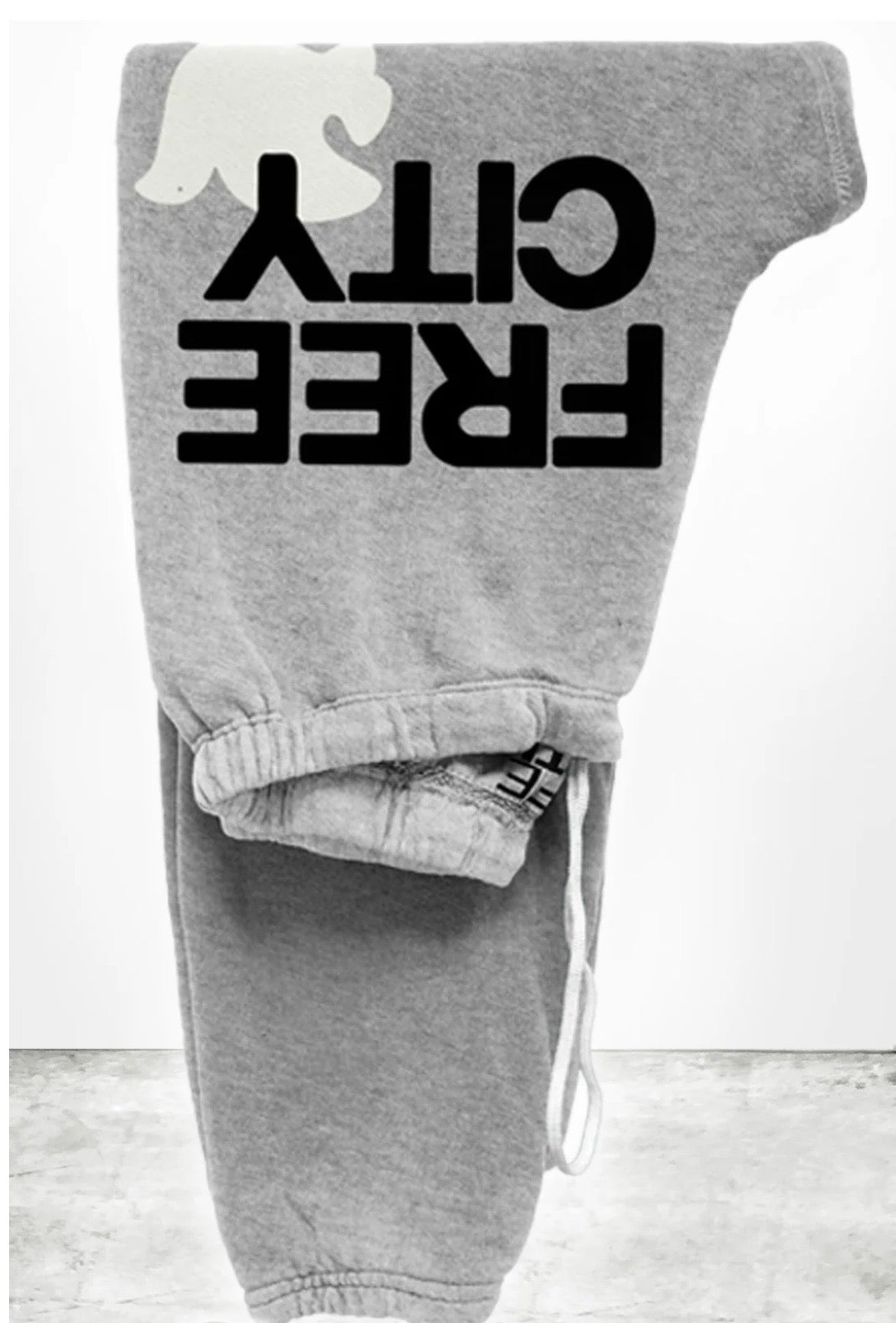 FREECITY HEATHER sweatpant - heather cream