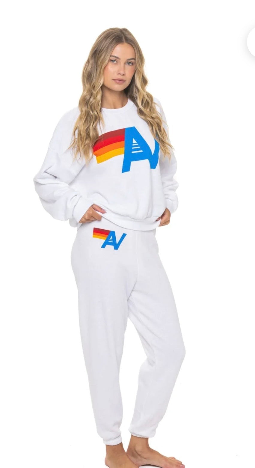 LOGO SWEATPANTS - WHITE