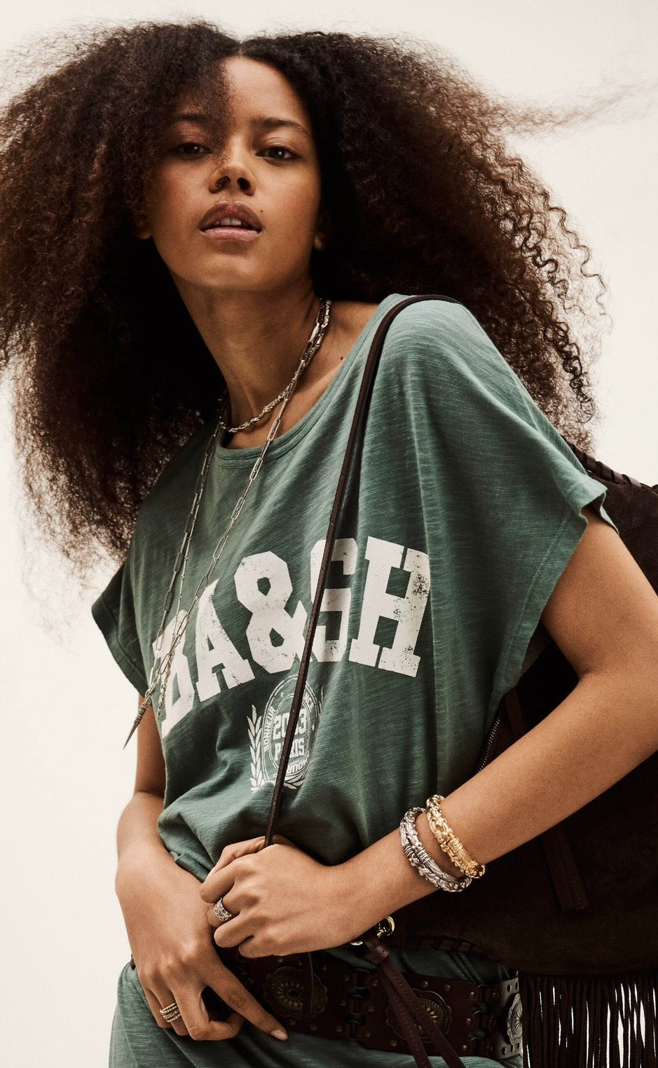 BA&SH CIVIA T-shirt dress