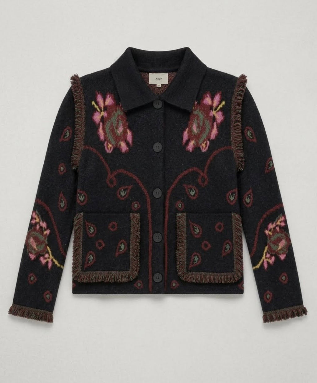 ANGE

ANGE NESTY Noir Bohemian Knit Jacket