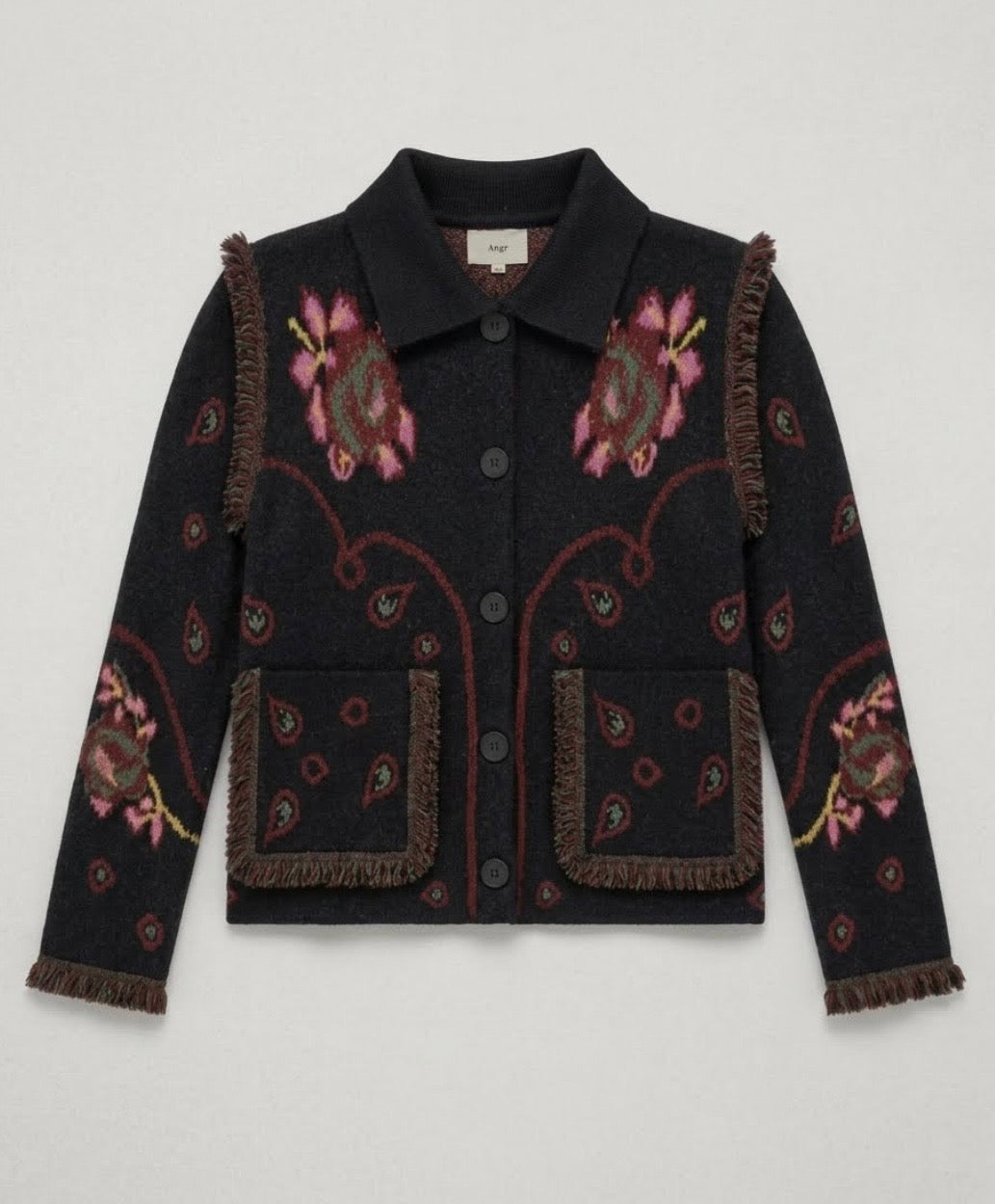 ANGE

ANGE NESTY Noir Bohemian Knit Jacket