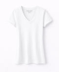 V neck short slv WHITE MAJESTIC