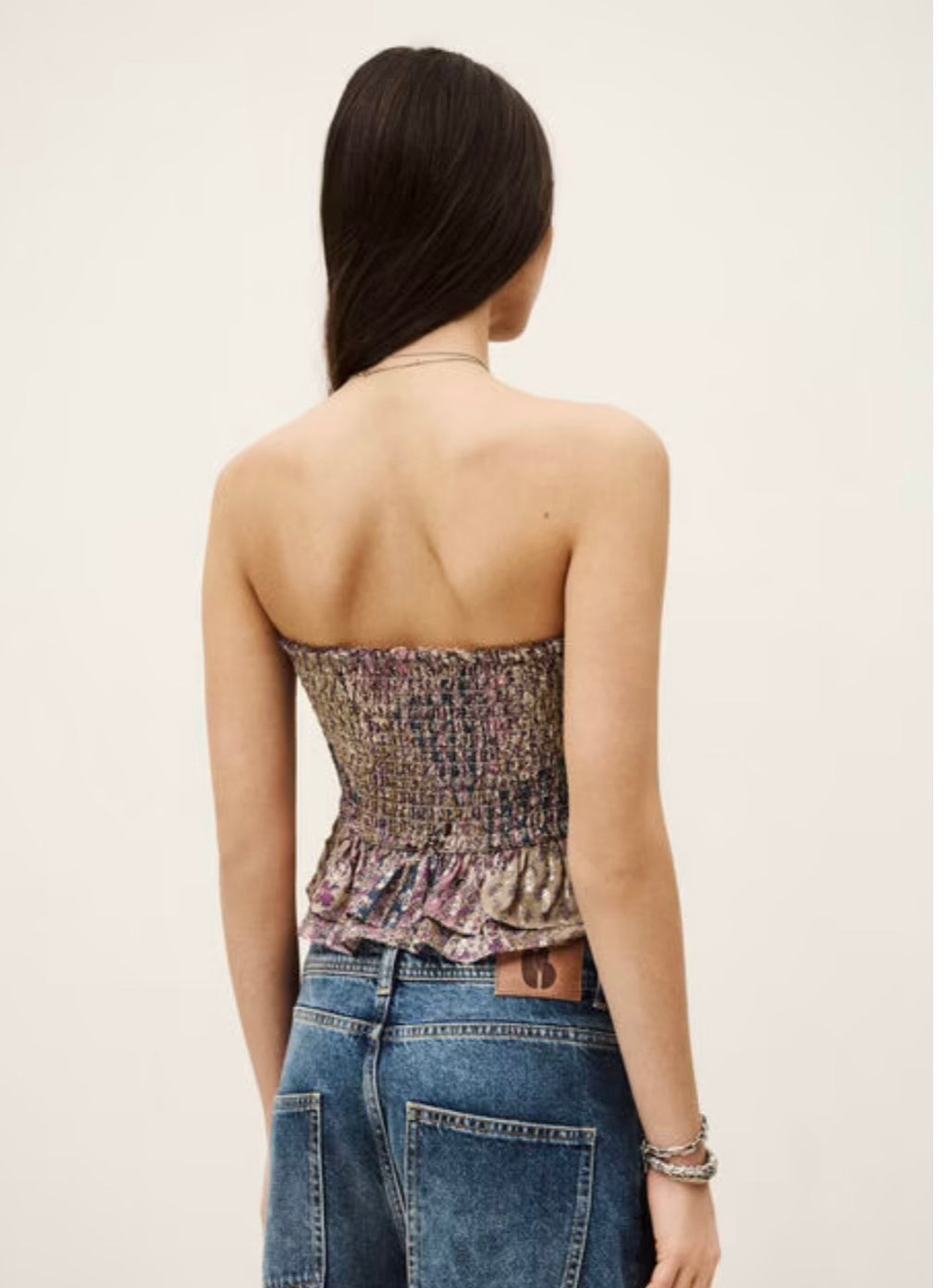 BA&SH PRETTY Strapless bustier top