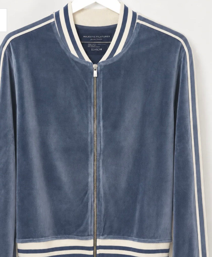 MAJESTIC

MAJESTIC FILATURES Velvet Track Jacket Windy blue