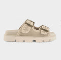 MOU Bio Sandal Two Buckles Chalk Suede