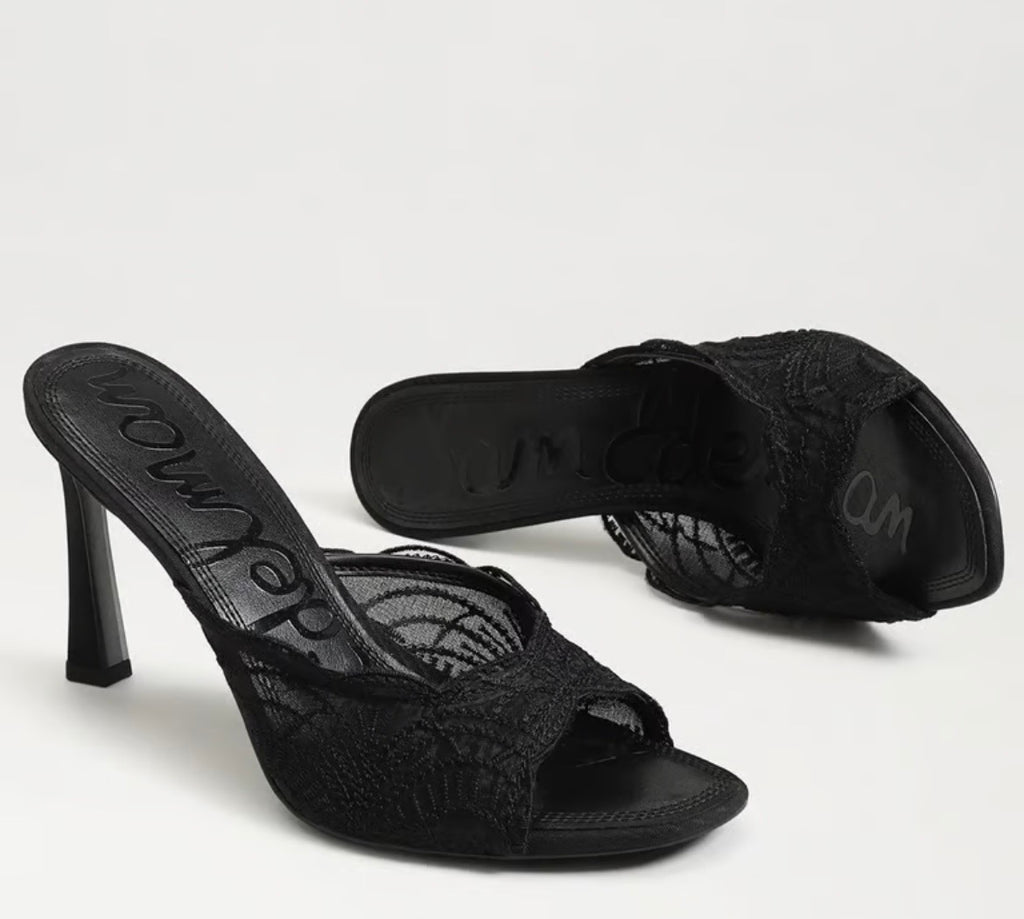 Sam edelman Black Mesh Fabric