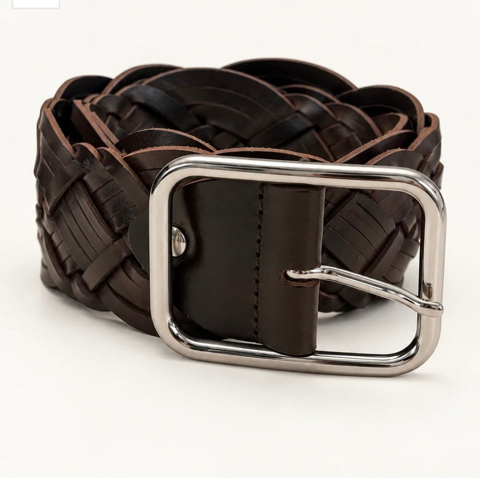 JULIA

JULIA Wide Braided Belt in Brown