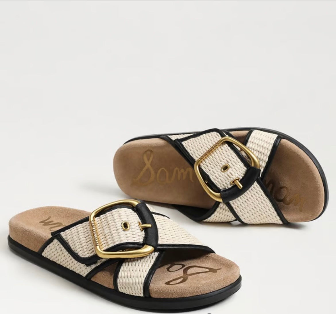 SAM EDELMAN Darla Multi Buckle Slide Sandal