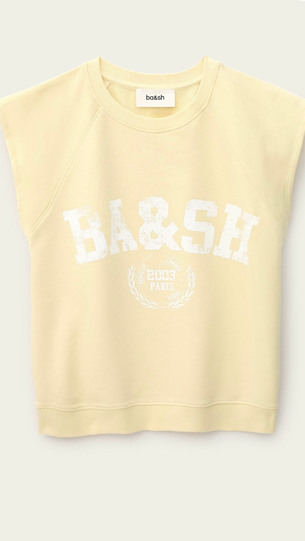 BA&SH Beata Sweat Yellow
