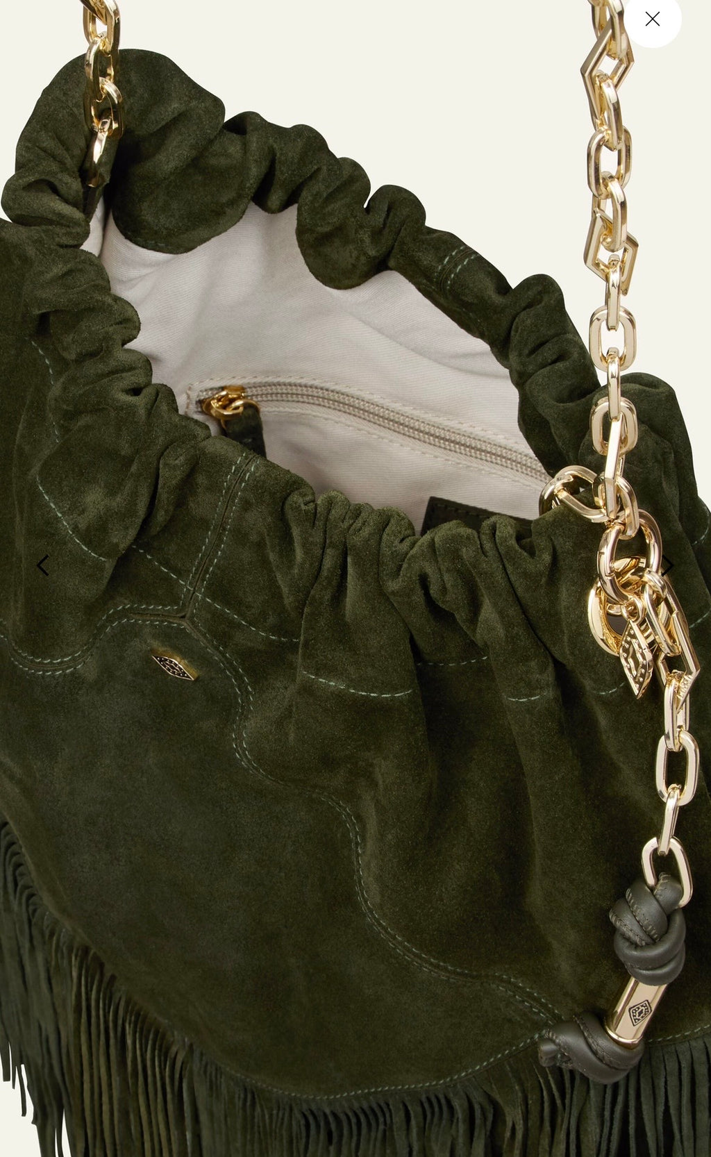 BA&SH JUNE fringed suede bag