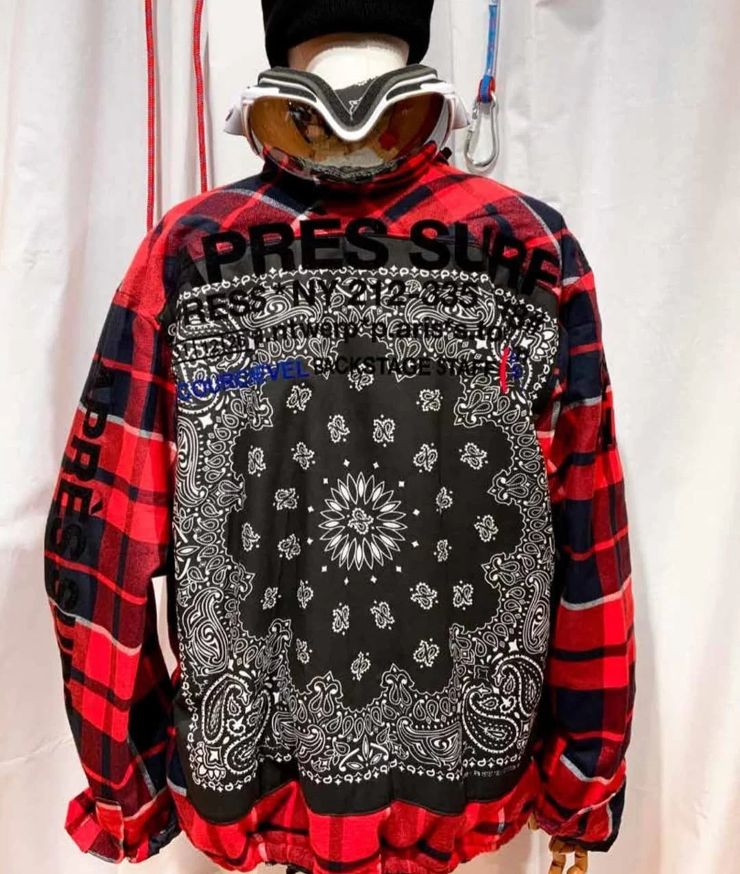 APRES SURP A.P.S Mixed Prints Jacket