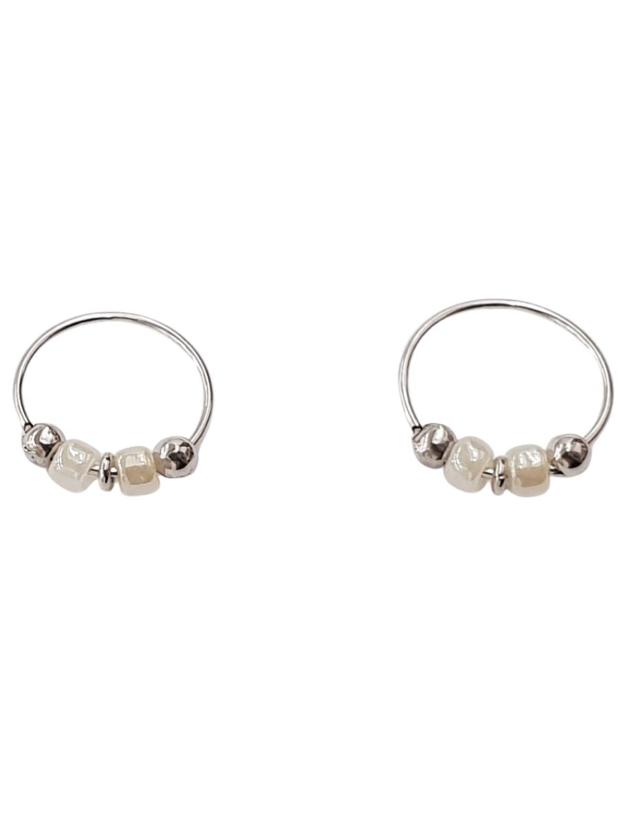 14K חישוק פנינים זהב לבן