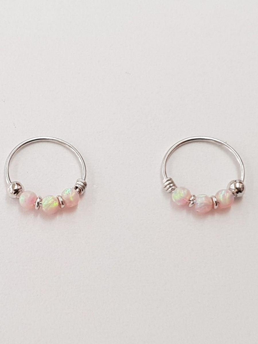 14K חישוק פינק לייט זהב לבן