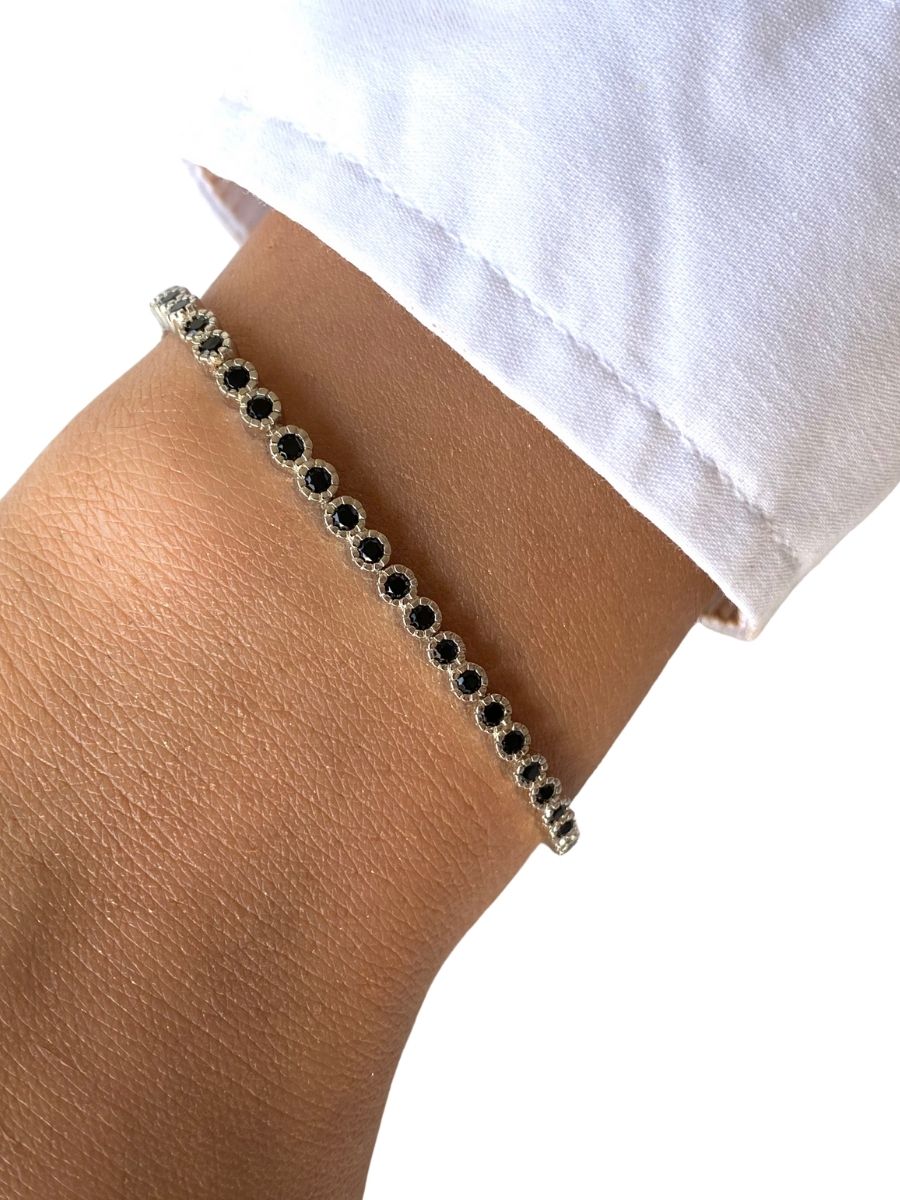 צמיד טניס דק אוניקס