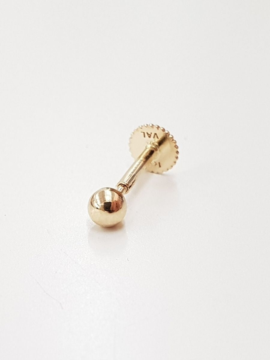 14K פירסינג בול זהב