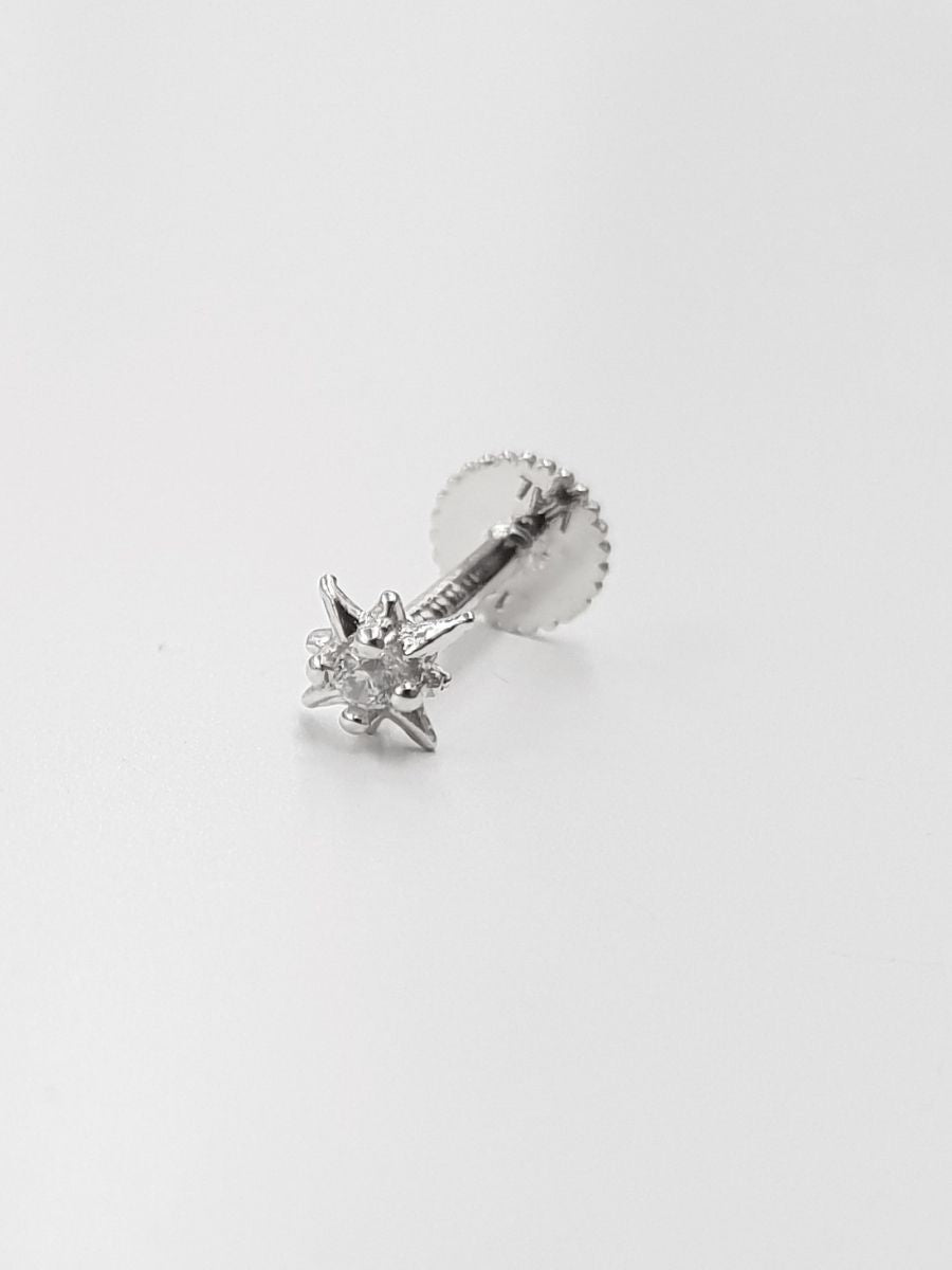 14K פירסינג ליה זהב לבן