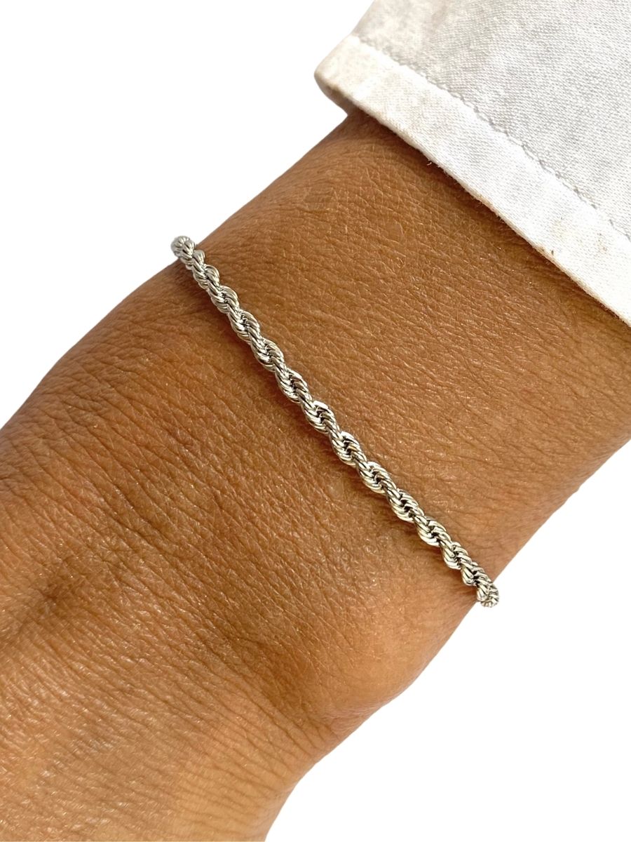 צמיד ספגטי מוכסף