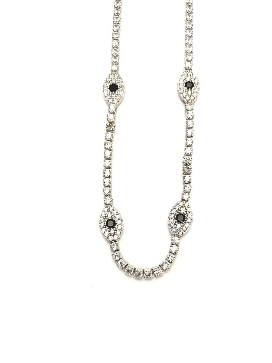 צ'וקר עיניים משובץ