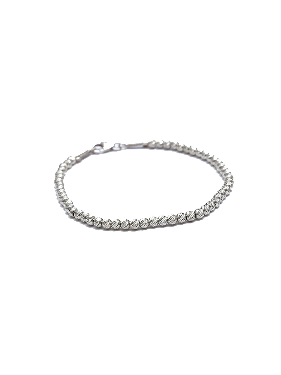 צמיד כדורי לייזר כסף